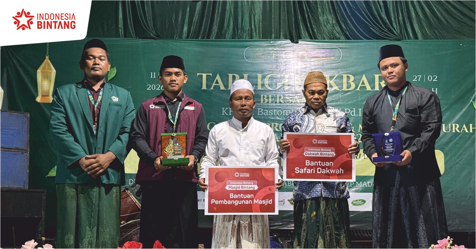 Indonesia Bintang Support Acara Tabligh Akbar di Madura, Salurkan Dakwah Bintang, Bintang Masjid dan Sejuta Mushaf Bintang